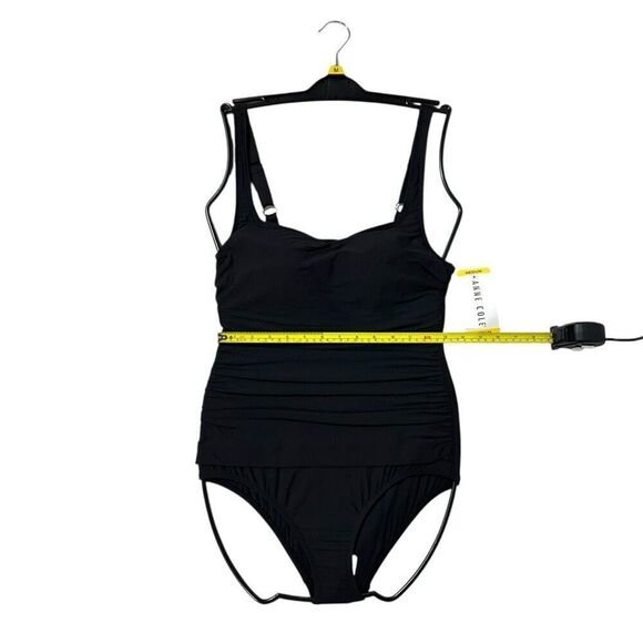 Anne Cole Women’s  Square Neck One Piece Swimsuit Medium Color Black - Picture 7 of 9